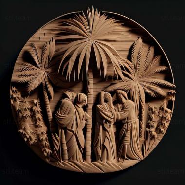 3D model Palm Sunday (STL)